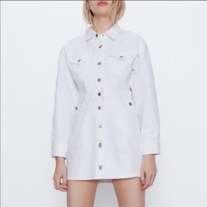 Zara white denim dress new with tags